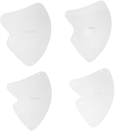 jojofuny 1 Satz 4 Stück Masken Vorlagen Näherabende Maskenvorlagen-kit Vorlage Für Maskenherstellung Nähmaske Vorlage Diy-vorlage Masken-vorlage Diy-maskenvorlage Acryl