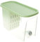 Contenedor de 5800 ml para refrigerador, hervidor frío, cubo con dispensador de bebidas con filtro, contenedor de polipropileno para refrigerador