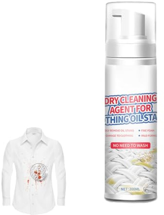 Eoixuqba Dry Cleaning Spot Remover For Clothes 200ml Dry Cleaner For Clothes Drys Stain Remover Drys Cleaning Spray Fluid Agent For Laundry For Laundry Stain Removal For Food Dr-ink Oil Stains