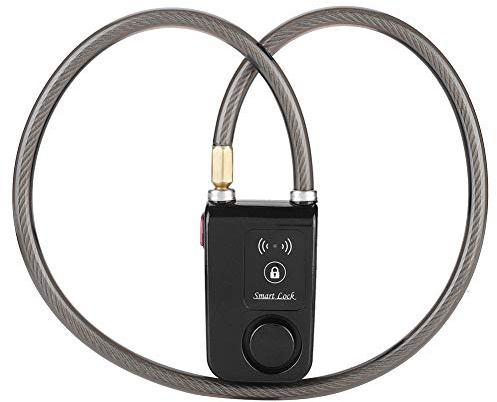 RASTKY Antivol de Vélo Intelligent étanche avec Alarme Antivol de 80 Cm, Câble Métallique de 110 DB pour, Alarme de Vibration, de Vélo certifié IP44 pour les Amateurs de Cyclisme