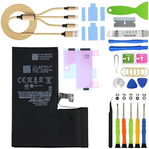 H&LYCYJ Batterie Akku für iPhone 15 Pro | 3274mAh Werkzeugsatz tragen，Batterie ersetzen，Lithium-Polymer，für Modelle:A2848 A3101 A3102 A3104