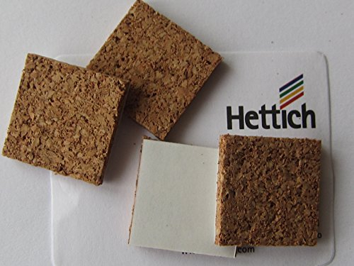 8 Stück Kork Gleiter, selbstklebend, 21 x 21mm, 3mm hoch, 51841