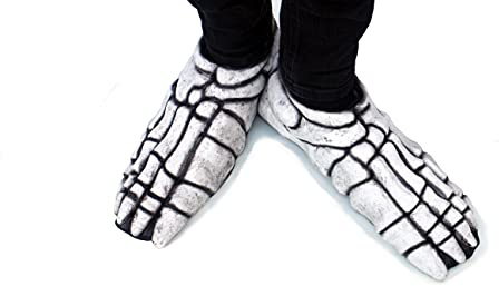 Morris Costumes White Skeleton Feet - Adult