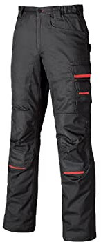 U-Power NIMBLE, pantaloni da lavoro da uomo, pantaloni cargo con elastico in vita, con tasche per ginocchiere, multitasche, tessuto confortevole, usura esterna resistente e durevole (Grey Meteorite-48)