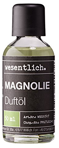 wesentlich. Duftöl Magnolie 50ml - feiner Duft für Diffuser und Lampe - als Raumduft oder zur Kerzenherstellung - pure Premium Öle aus Deutschland