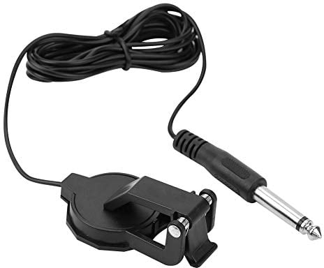 Violin Pickup, 3m 6.35mm Diameter Audio Jack Clip-on Microphone Piezo Violin Acoustic Guitar Pickup