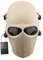 WISEONUS Taktisch Airsoft Paintball Cs Kriegsspiel Schützend Masken Halloween Cosplay Vollmasken Ausrüstung (DE)