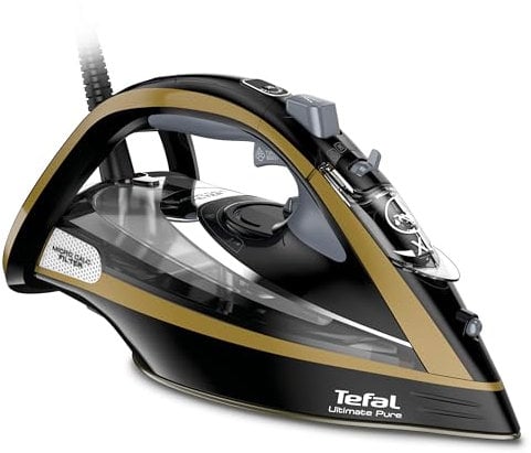Tefal FV9847 Ultimate Pure 3200W Steam Iron - Red - Anti-drip, Automatic Shut-off