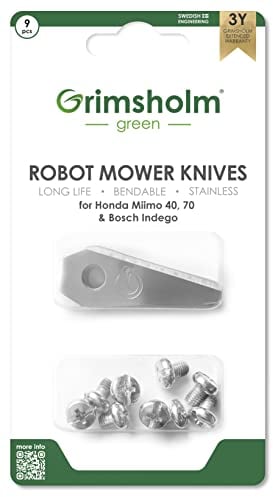 Grimsholm Green® - Messer für Bosch Indego, 9 Stk