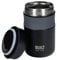 BUILT Food Flask, Vacuum Insulated Food Flask for Hot and Cold Foods, Double Wall Stainless Steel, 490ml, Black