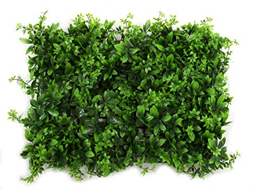 DARO DEKO Kunst-Pflanzen Gras-Matte XXL 40cm x 60cm kleine Blätter