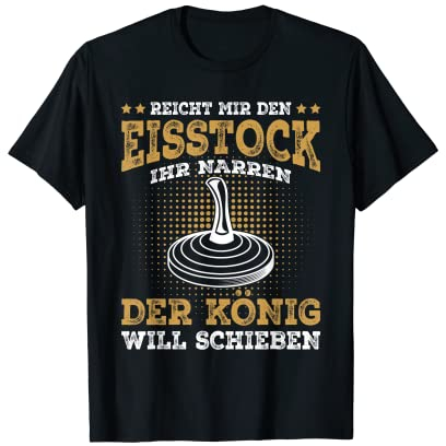 Stockschießen Stocksportler Männer T-Shirt