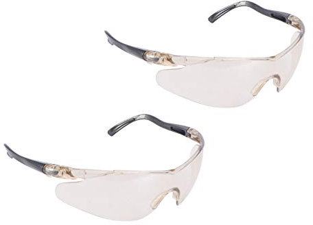 Tomaibaby Safety Glasses: Scratch Resistant Clear Eye Protection Glasses - 2PCS Kids Safety Glasses - Protective Goggles for Children Game Adult Welding Construction Laboratory Work Chemicals