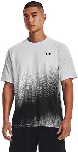Under Armour Mens Short-Sleeves Ua Tech Fade Ss, Halo Gray, 1377053-014, MD
