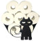 HEPVET Porte-Papier hygiénique,Rangement pour Porte-Papier hygiénique - Support Organisateur Papier Toilette pour 7 Rouleaux supplémentaires, Support Support Papier Toilette Chat
