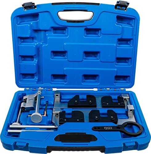 BGS 70187 | Motor-Einstellwerkzeug-Satz | für BMW S63 | Steuerzeiten | Steuerketten-Vorspannwerkzeug | 2 Nockenwellen-Einstellehren | Kurbelwellen-Ausrichtwerkzeug | Absteckdorn
