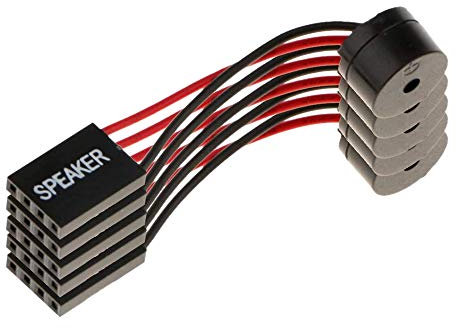 Graootoly 5Pcs Motherboard Speaker Buzzer PC Computer Motherboard Internal Beep Buzzer for Computer Repair