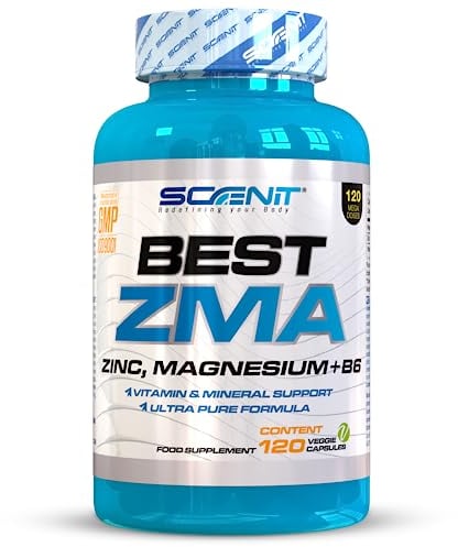 ZMA - ZMA Magnésium Zinc et Vitamine b6 - Best ZMA - 120 capsules végétaliennes - Zinc bisglycinate et magnesium - zinc magnesium - zinc complement alimentaire - zinc gelules