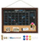 DOLLAR BOSS Magnetisch Kreidetafel Kalender für die Wand 30 x 40 cm Kalendertafel, kombitafel Kreidetafel und Pinnwand Kork, Kreidetafel zum Aufhängen, Tafel Magnettafel für Magnet