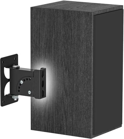 Support mural robuste pour haut-parleurs Klipsch R-50M RP-502S – Support mural réglable inclinable et pivotant pour haut-parleurs d'étagère Klipsch – Support de montage pour économiser de l'espace