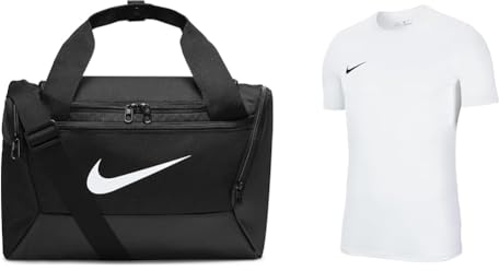 Nike Unisex – Erwachsene Brsla Tasche, Black/Black/White, Einheitsgröße EU & Herren M Nk Dry Park Vii JSY Trikot, White/Black, S EU