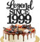1 Stück Aufschrift Legend Since 2000 Tortenaufsatz 25 Kuchen Topper Glitter alles Gute zum 25. Geburtstag Kuchen Pick 25 Fabulous Tortendekorationen für Prost zum 25 Schwarz