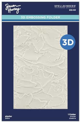 Spellbinders E3D-103 Plaster 3D Embossing Folder from Simon's Birthday Bash Collection by Simon Hurley