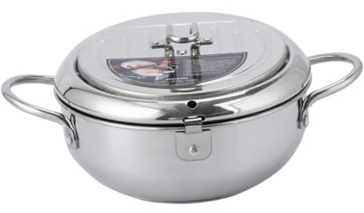 FELTECHELECTR Kompakte Fritteuse Für Zuhause -brattopf Bratpfanne Silber