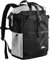 35L Expandable TO 45L Lightweight Travel Backpack for Women Men, 3 in 1 Casual Daypack/Outdoor Roll Top Hiking Backpack/Laptop Backpack, Fit for 19 inch Laptop (Black and White, 35L TO 45L)