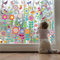 Antrect Fenster Aufkleber Frühling Fensterbilder Schmetterlinge Fensteraufkleber Blumen Fenstersticker Kinder 9 Stücke 99Pcs Fensterdeko kleben, statisch selbstklebend, wiederverwendbar