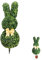 ZHUIYIWIN Artificial Planta, Gran Bola de boj Artificial Plantas Artificiales con Clavos para Fijar al Suelo, Árbol Artificial Decoración para Hogar Salón Oficina Verde (Conejo 90cm)