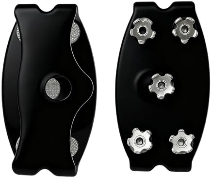 Antirutsch Spikes Glatteis, 2026 Neu Anti Rutsch Schuhspikes, Ice Schuhkrallen mit 5 Zähne Universal Non-Slip Gripper Spikes Antirutsch Spikes zum Überziehen Ice Grips für Schuhe Stiefel