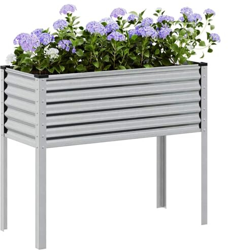 Générique Jardinière de Jardin 100 x 45 x 90 cm Acier galvanisé,Jardinage, Pots & Cache-Pots,4008973