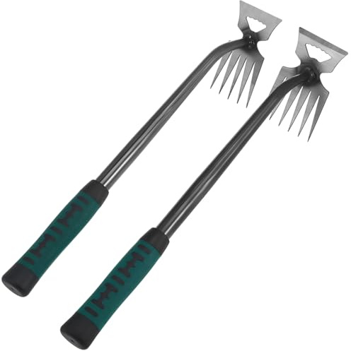 Grün, Stehender Unkrautentferner, 2 Stück, Chisel Tool Steel