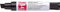 Pentel Jumbo Felt Pen, Large Chisel tip, Black permanent ink, 1 pack of 6 markers