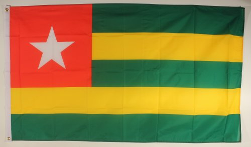 Buddel-Bini Flagge Fahne ca. 90x150 cm : Togo