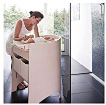 Leander Wickeltisch incl. Wickelunterlage in Weiss RAL 9016