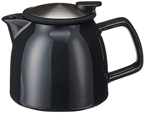 FORLIFE Bell Keramik-Teekanne mit Sieb, 770 ml, Graphit Schwarz