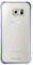 Samsung Slimline Clip-On Hülle Clear View Case Cover für Samsung Galaxy S6, Metallic schwarz/transparent