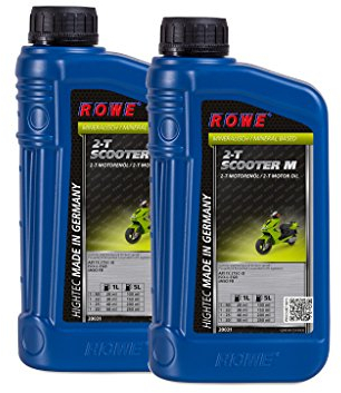 ROWE - 2x 1 Liter HIGHTEC 2-T SCOOTER M Motorenöl - Motoröl für luft- und wassergekühlte 2-Takt Motoren, für Roller/Scooter