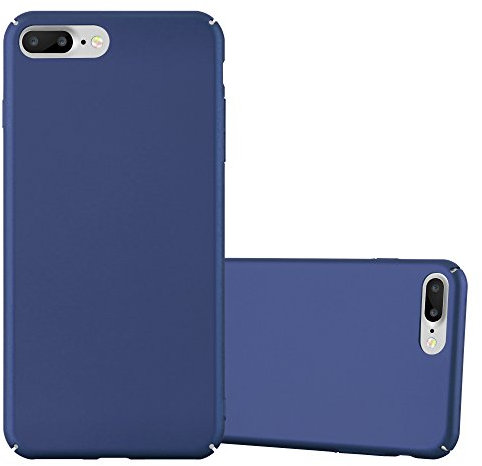 Cadorabo Hülle kompatibel mit Apple iPhone 7 Plus 7S Plus 8 Plus Schutzhülle TPU Silikon Case Metallic Design Slim Kratzfest Hardcase mit Rundumschutz Case Hülle für iPhone 7 Plus 8 Plus in Blau