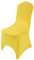 Chair Covers Spandex Lycra Universal Slipcovers Dining Chair Cover Wedding Banquet Party Arched Front (Yellow, 1)