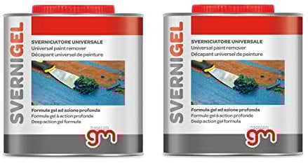 Magazzini GM, Sverniciatore Universale in Gel SVERNI GEL, Elimina Vernice da Ferro Legno Muro, essendo in gel non cola, Made in Italy, Efficace su Vari Strati, 750ml (2)
