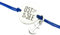 ALSTERschmuck - Armband Ostsee mit Anker - blau