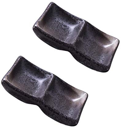 Lot De 2 Assiettes À Sauce Carrées En Céramique Idéales Pour Les Restaurants Les Pique-niques Les Écoles Et Autres Lieux Publics