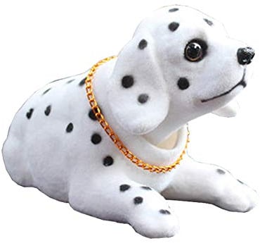 Bolwins C12DS Wackelhund Dalmatiner - Dekorative Auto-Spielfigur mit Wackelkopf, Dalmatiner-Design für Fahrzeuge
