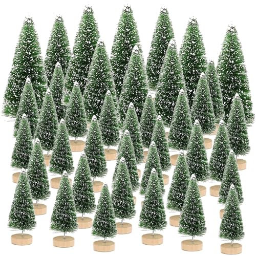 50 Stück Weihnachtsbaum,Mini Weihnachts Baum,Christmasbaum Mini Grün,Weihnachtsbaum Miniatur,Künstlicher Weihnachtsbaum,Weihnachts Baum klein,Künstlich Klein Weihnachtsdeko