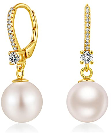 Perlenohrringe Hängend Silber Perle Ohrringe Gold Hängend Perlen Ohrringe Weißgold Diamant Perlenohrringe Silber Gold