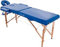 QUIRUMED Klappbarer Massagetisch aus Holz Easy, Farbe Blau, 194 x 70 cm, Massagetisch, Physiotherapie-Massage, Kunstleder, Gelenkkopf, höhenverstellbar, 2 Abschnitte, bis 150 kg