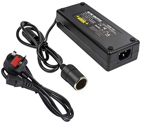 12V 10A 120W Car Cigarette Lighter Charger socket,COLM AC 100-240V to DC Converter 12 Volt 10 amp for Car Vacuum Cleaner, Car Refrigerator and Other Car Devices Under 120W